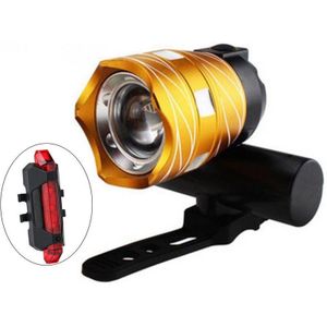 16000LM T6 Usb Achterlicht Verstelbare Fiets Licht 3000Mah Oplaadbare 3 Modes Verstelbare Koplamp Lamp Met Achterlicht