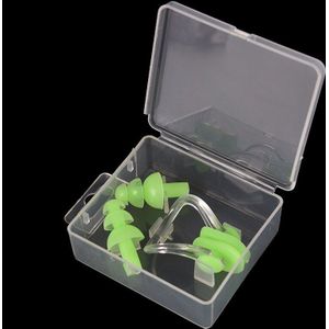 Zachte Siliconen Zwemmen Oordopje Neusklem Waterdichte Set Kit Sport Fitness Zwembad Accessoires Nasale Spalk Oordoppen 1 Set
