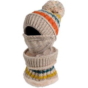 Dames Dames Wollen Gebreide Thicken Beanie Hat Sjaal Handschoenen Winter Warm Sneeuw Ski Hoed Set Zwart Beige Grijs roze