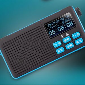 Draagbare Muziekspeler Bluetooth Radio Met MP3 Lyrics/Tijd/Week/Datum Led Display Kleine Luidsprekers Ondersteuning Tf kaart/U Disk Afspelen