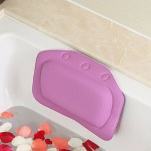 4 Kleuren Badkamer Benodigdheden Waterdicht Bad Spa Bad Kussen Met Zuignappen Hoofd Hals Rest Huis & Tuin kussens