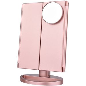 Draagbare Verstelbare 3 Folding Led Light Touch Dimmen Desktop Make Lamp Cosmetische Spiegel
