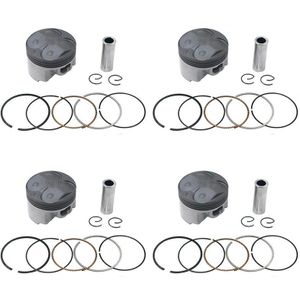 Motorfiets Std ~ + 100 56Mm 56.25Mm 56.50Mm 56.75Mm 57Mm Zuiger & Ringen Kit Voor yamaha FZR400RR Sp 3TJ FZ400 4YR 3TJ-11631-00-00