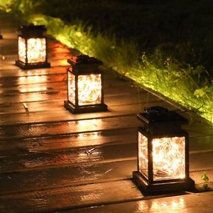 Zonne-energie Led Outdoor Twinkle Kaars Lantaarn Outdoor Lamp Huis Tuin Decoratie Licht Warm Vlam Knipperende Thee Licht