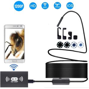 1-10m Waterdichte Draadloze WiFi Endoscoop Camera 8mm Inspectie 2.0MP HD 8 LED Semi-Rigide Kabel borescope