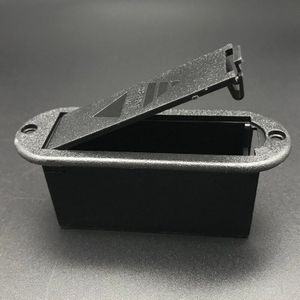 9V Batterij Zwarte Houder Case Box Compartiment Cover Gitaar Bas Pickup Voor Gitaar Vervanging