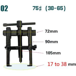 Twee Kaak Twin Benen Bearing Gear Puller Remover Hand Tool Removal Kit