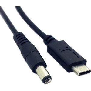 Zihan 20Cm Usb 3.1 Type C USB-C Dc 5.5 2.5Mm Power Plug Extension Charge Kabel Voor Apple Laptop