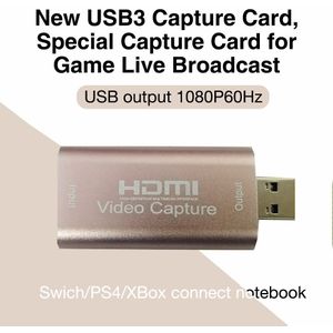 USB3.0 Audio Video Capture Card Adapter Hd HDMI-compatible1080P Acquisitie Kaart Opname Converter Apparaat Voor Computer Windows