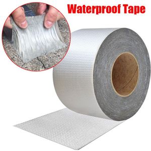 Hoge Temperatuur Weerstand Waterdichte Tape Aluminiumfolie Dikker Butyl Tape Muur Crack Dak Duct Reparatie Plakband