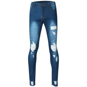 Lange Potlood Broek Ripped Jeans Slim Lente Gat mannen Mode Dunne Skinny Jeans voor Mannen Hiphop Broek Kleding kleding 7