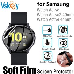 10Pcs Soft Screen Protector Voor Samsung Galaxy Horloge Actieve 2 40Mm/44Mm Smartwatch Beschermende Film (geen Gehard Glas)