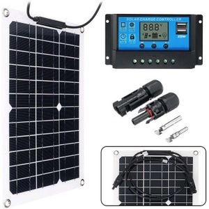 Zonnepanelen Acculader Lading Thuis Kit Draagbare 300 Watt 12V Systeem Batterij Oplader Marine Caravan Waterdichte