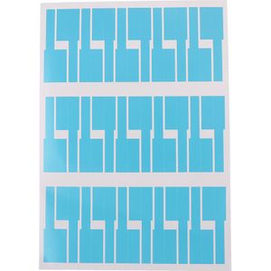 30 Pcs/Sheet Zelfklevende Kabel Sticker Waterdicht Identificatie Tags Labels Organisatoren Kleurrijke Identificatie Tags