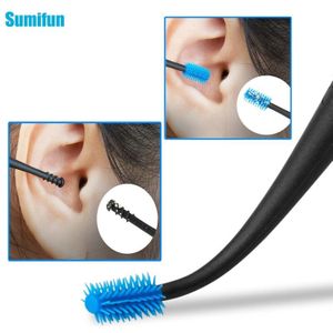 1Pcs Dubbelzijdig Ear Wax Remover Earpick Verwijderen Ear Wax Curette Cleaner Lepel Borstel Hygiëne Zorg Zachte Reiniging Massage c2023