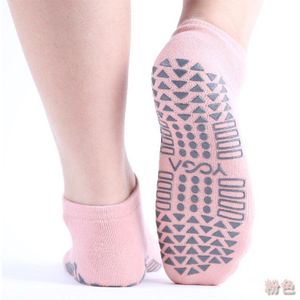 Vrouwen Sport Anti-Slip Sokjes Backless Ademend Siliconen Stippen Ondergoed Dans Gym Fitness Pilates Katoen Lingerie