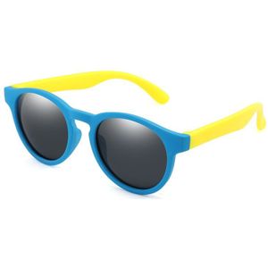 Kleurrijke Flexibele Kids Zonnebril Gepolariseerde Jongens Meisjes Ronde Zonnebril Kind Baby Eyewear Siliconen Brillen UV400 Warblade