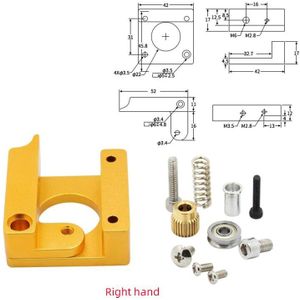 3D Printer MK8 Extruder Clone Dual Drive Extruder Upgrade Bowden Extruder 1.75Mm Filament Voor 3d Printer CR10 Ender 3 Pro