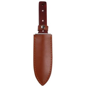 Tuinieren Graver Tool Tuin Troffel Kleine Ijzeren Schop Cutter Zaagblad Hand Planten Tool Draagbare Schop Met Lederen Cover