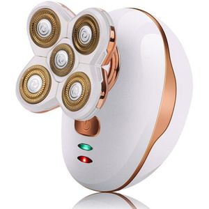 USB Oplaadbare Vijf Blade Scheermes Elektrische Scheerapparaat Voor Mannen Tondeuse Drijvende Afwasbaar Scheerapparaat Bald Head 40 #1012