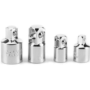 4Pcs 1/4in 3/8in 1/2in Elektrische Moersleutelmoersleutel Mouwen Adapter Converter Chroom-Vanadium staal Drive Socket Joint