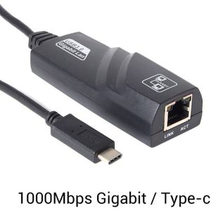 1000Mbps Ethernet Lan Netwerk Adapter Kabel Voor Pc K Laptop Type-C USB-C Om RJ45 Gigabit