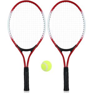 2 Stuks Kids Tennisracket Training Racket Met 1 Tennisbal En Cover Tas Voor Kids Jeugd Childrens tennis Rackets