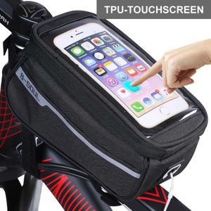 Fiets Bag Fietsen Accessoires Waterdicht Touchscreen Tas Mtb Frame Voor Tube Opbergtas Voor 6.0 Inch Of Minder