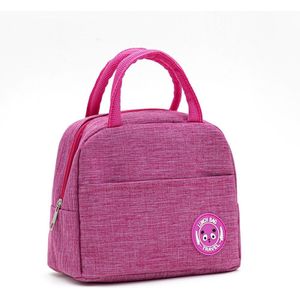 Geïsoleerde Lunch Tas Herbruikbare Lunchbox Koeler Thermische Lunch Container Met Voorvak Voor Werk Picknick