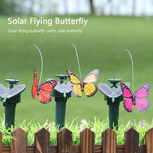 3Pcs Solar Licht Vliegende Vlinder Creatieve Simulatie Vlinders Zonne-energie Trillingen Dansen Fly Outdoor Tuin Lamp Decore
