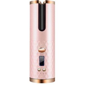 Haar Krultang Draadloze Usb Krultang Automatische Roterende Oplaadbare Airwrap Hairstyler Led Air Wrap Styler Curlers Voor Haar