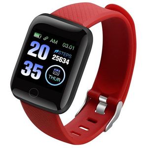 116 Plus Smart Band Polsband Sport Fitness Tracker Armband Hartslagmeter Bloeddruk Meting Smartband Horloge