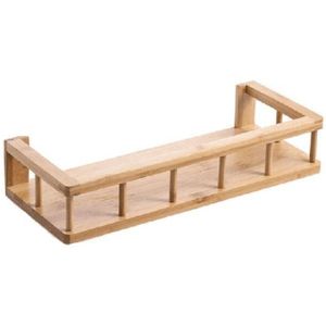 Bamboe Keuken Muur Opslag Plank Punch Gratis Muur Opknoping Spice Kruiden Rek Houten Decoratieve Diversen Organizer Planken