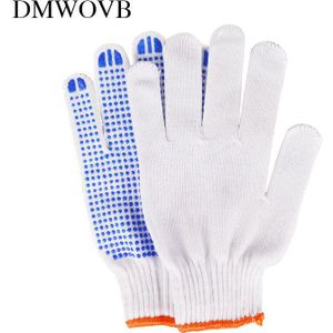 DMWOVB 5 Pairs Tuin handschoenen werk dunne Katoenen Handschoen tuinieren werkhandschoenen Bouw lassen slijtvaste Houtbewerking handschoenen