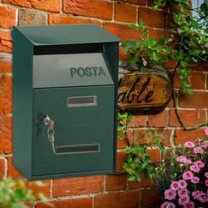 Kesoto - Mailboxes - Wandmontage Post Doos - Metalen - Afsluitbaar - Voor Thuis en Kantoor