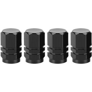 4 stk/set Auto Wiel Band Aluminium Tubeless Ventielen Stem Met Dust Caps Auto accessoires Tire Valve Wheel Stem Cap Auto decoratie