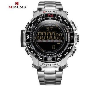 Quartz gouden Staal Mannen Horloges Elektronische Digitale LED Chronograaf sport klok hombre reloj relogio masculino