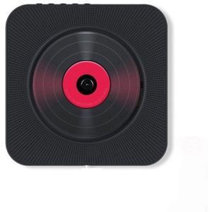 Mool Muur Gemonteerde Bluetooth Cd-speler Met Display Draagbare Usb-muziekspeler Dvd-speler Met Ingebouwde Luidspreker zwart