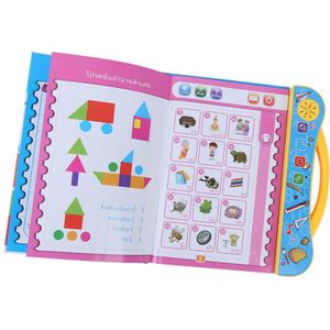 Leren Kussen Fun Kid Tablet Engels Studie Speelgoed Thai Engels Chinese Electronic Leren Machine Voor 3-6 Jaar Oud kinderen