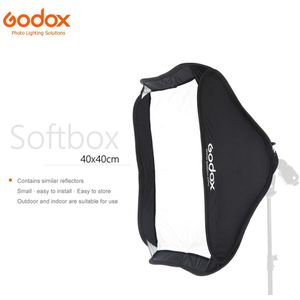 Godox 40x40cm 15 ""* 15"" Softbox Zak Kit voor S-Type Camera Studio Flash fit Godox S-type Bowens Elinchrom Mount (Softbox alleen)