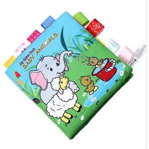 Animal Baby Label Doek Boek Gescheurd Kan Chew Sound Papier Ouder-kind Interactieve Baby Vroege Onderwijs Boeken