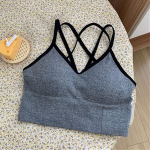 Vrouwen Bras Ademende Sportbeha Anti-Zweet Shockproof Padded Sportbeha Yoga Top Athletic Gym Running Workout Fitness Sport top