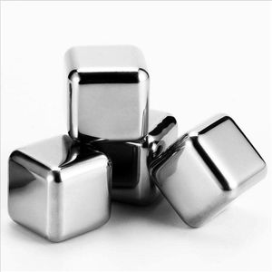 1/4/6/8 PCS Rvs 304 Whisky Stenen Ijsblokjes in Pakket, whiskey Cooler Rocks, Ijs steen islande Met Plastic Doos