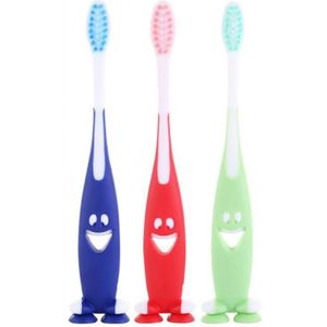 Tandenborstels 3 stks/set Ultra Zachte Haren Kids Kinderen Zorg Cartoon Glimlach Antibacteriële Tandenborstels Kit