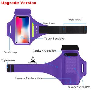 Rits Autosleutel Oortelefoon Bag Running Sport Telefoon Case Op Hand Voor Airpods Iphone 11 Pro Max Xs Samsung S20 ultra Xiaomi Arm Bag