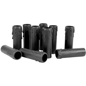 10 Pcs Kaars Lamphouder Buis, Kaars Lamp Base Mouw Kaars Lamp Base Cover