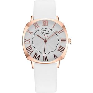 Horloge Crystal Horloge Vrouwen Horloges Tadi Vrouwen Sleek Minimalistische Lederen Riem Analoge Pols Dames Quartz Horloge Montre Horloge
