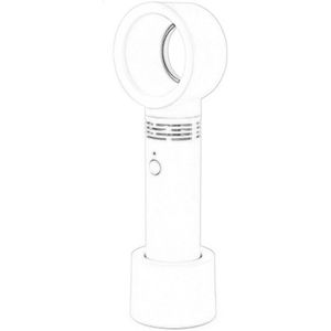 Bladloze Ventilator Oplaadbare Handheld Mini Fan Handige Usb Ventilator Draagbare Mouwloze Mini Bladeless Koeler Handy Fan