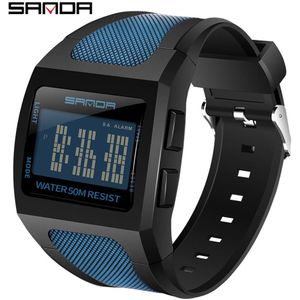 Sanda Mannen Sport Horloge Mannen Mode Eenvoudige Digitale Horloge Mannen Waterdichte Led Elektronische Horloge Klok Reloj Hombre