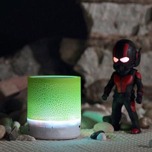 Bluetooth Speaker Audio Met Led Digitale Wekker Muziekspeler Draadloze Bolvorm Klok Speaker Mini Speaker Wekker